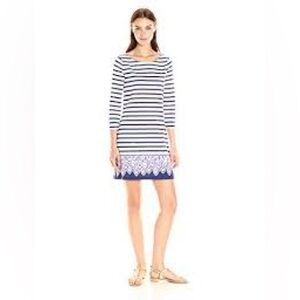 Lilly Pulitzer size small Beacon Serene Stripe Navy White Dress